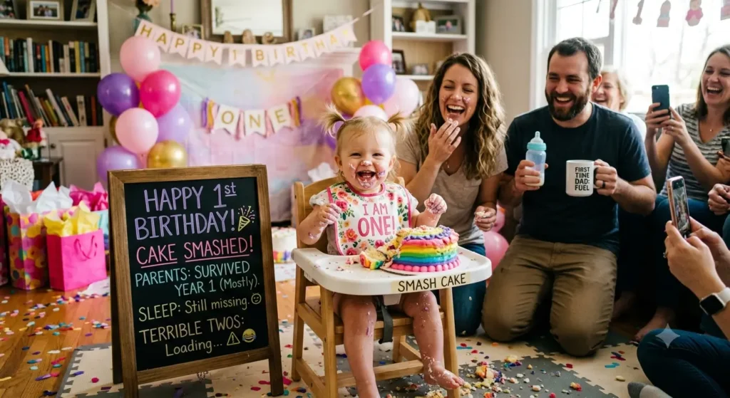 Funny First Birthday Wishes for Girl😂