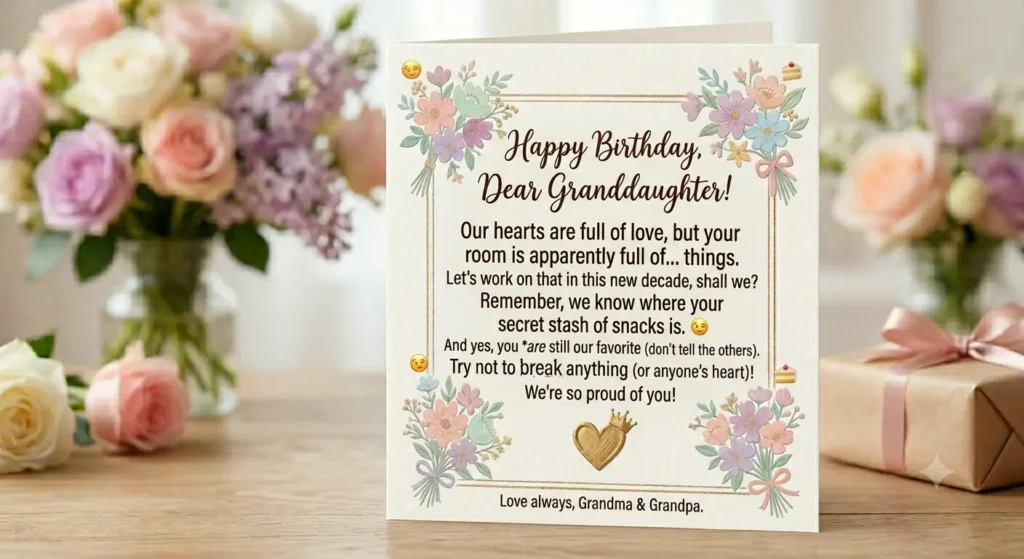 Funny Short Birthday Wishes for Granddaughter😂