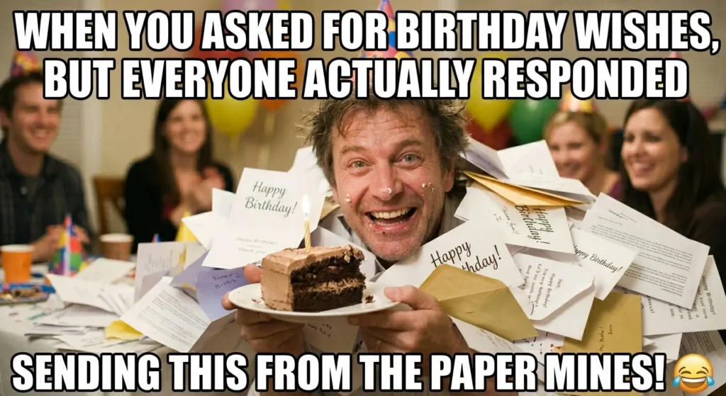 Funny Thank You for the Birthday Wishes Meme😂