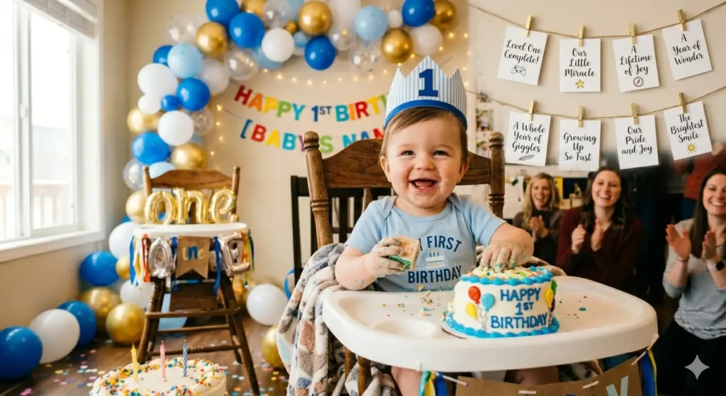 Heartfelt 1st Birthday Wishes for Baby Boy❤️