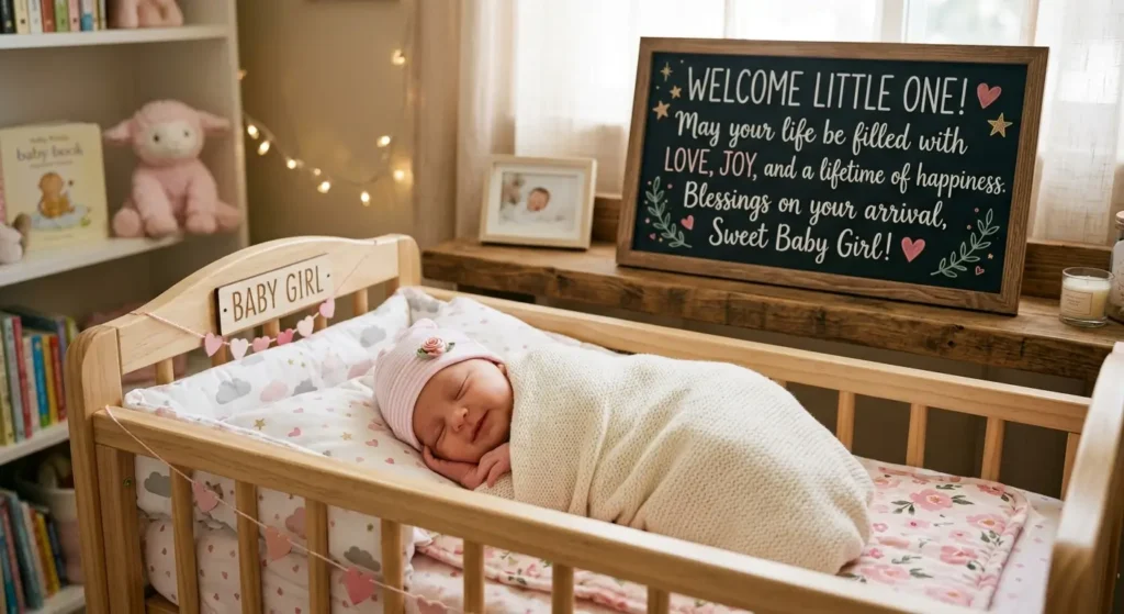 Heartfelt New Baby Girl Wishes❤️ 