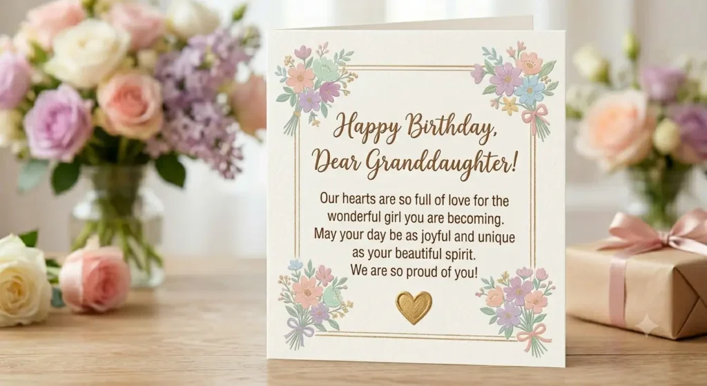 Heartfelt Short Birthday Wishes for Granddaughter❤️