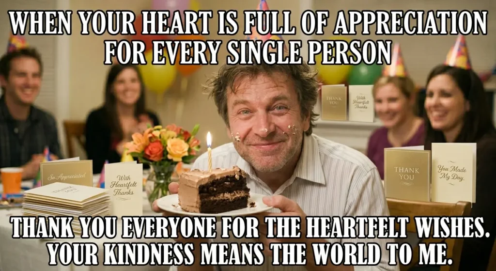 Heartfelt Thank You for the Birthday Wishes Meme❤️