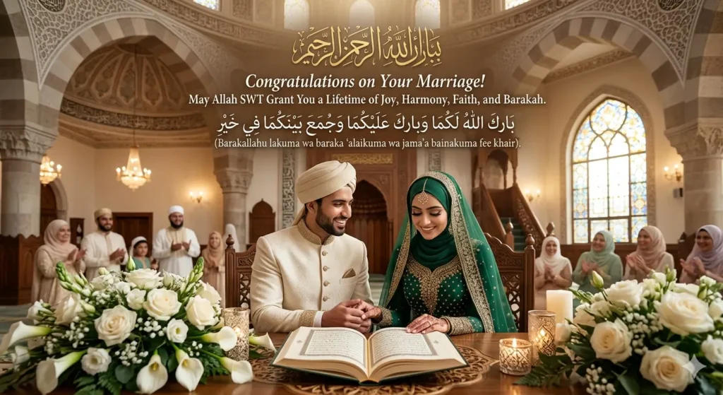Islamic Religious Wedding Wishes🕌