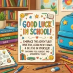 good luck wishes for school