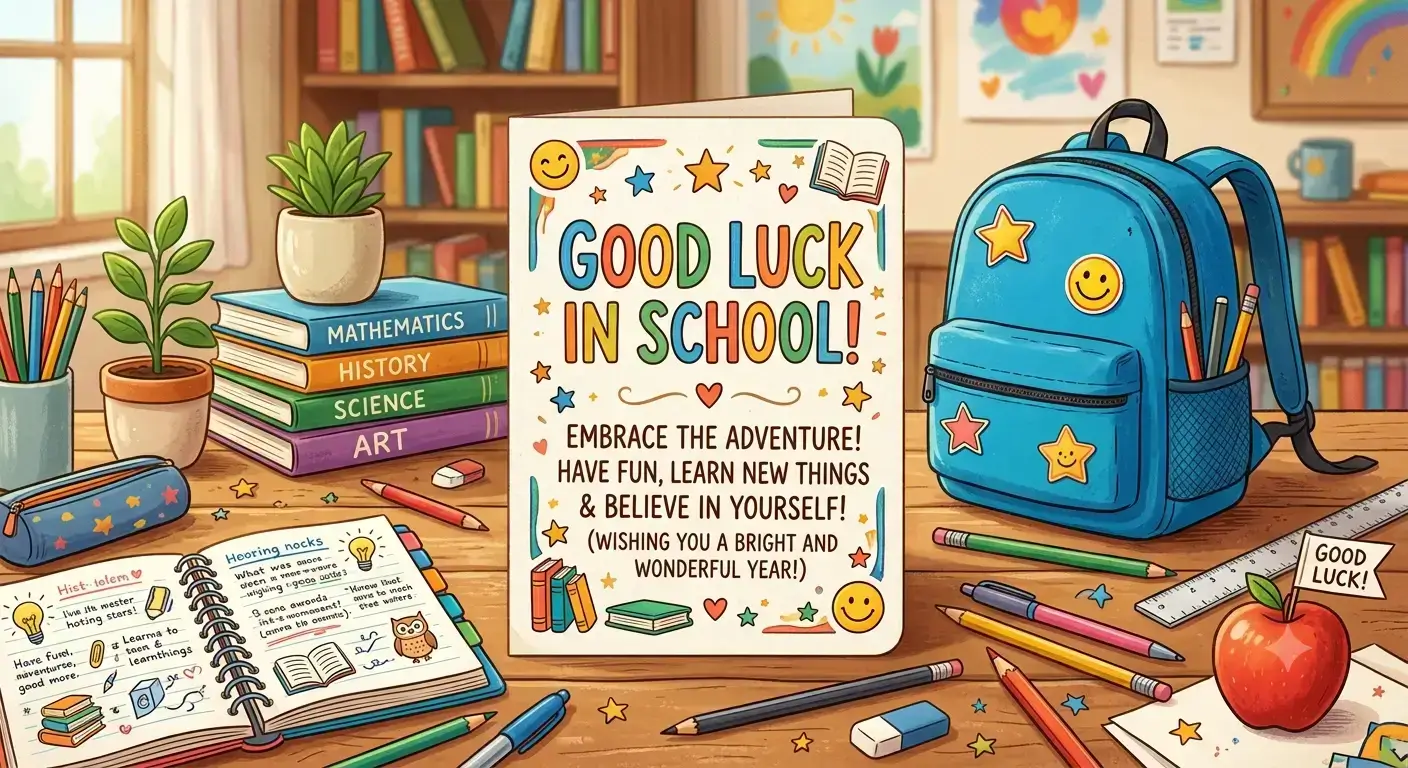 good luck wishes for school