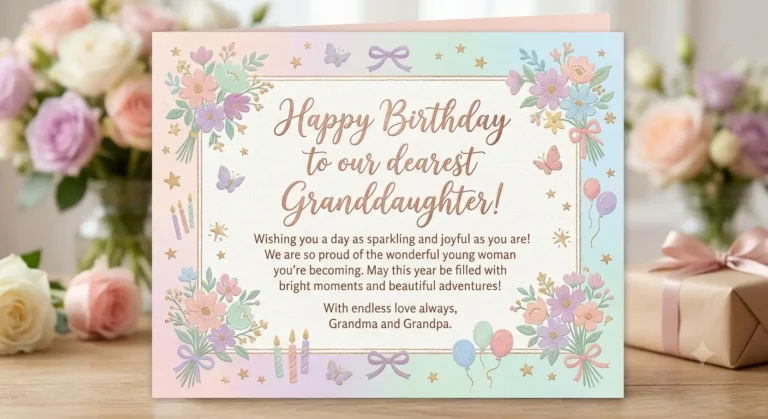 short birthday wishes for granddaughter